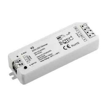 Příslušenství pro svítidlo FANEUROPE Přijímač RF 2,4 GHz, 10,5 A 12-24 V, výstup 2 ch x 5 A (2 x 60-120 W), 9,7 x 3,3 x 1,8 cm - FANEUROPE FAN RF-RICEVITORE-2CH
