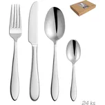 Příbory nerez Mirror, sada 24 ks nerez