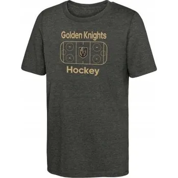 Chlapecké tričko Outerstuff Dětské tričko Vegas Golden Knights NHL Goal Tender Ss Triblend Tee Velikost: Dětské S (6 - 8 let)