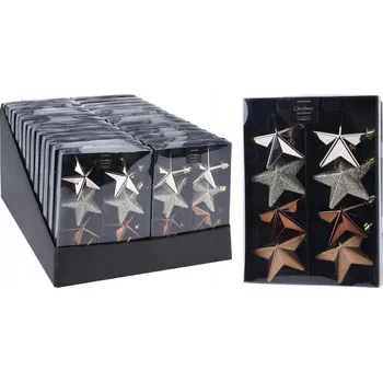 Vánoce Sady hvězd 6,5 cm, 8 ks