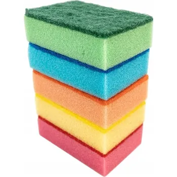 Utěrka Houbička v balení po 10 ks, vícebarevné