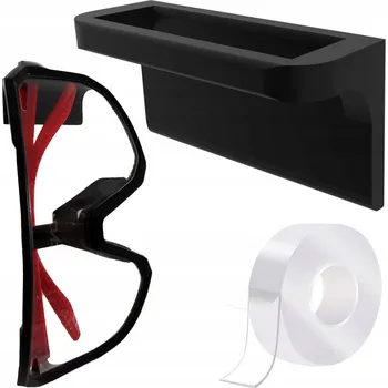 Věšák Držák/věšák na zeď pro cyklistické brýle MTB/Silniční KOLO UNIVERZÁLNÍ černý