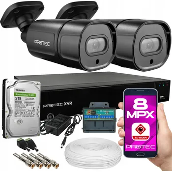 IP kamera Monitorovací sada Protec s kamerami - ESBR-8084B