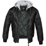 Pánská zimní bunda MA1 Sweat Hooded, Brandit, Šedá, S