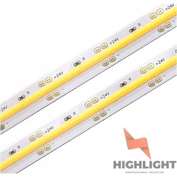 LED páska 10m LED pásek COB 24V 10W CRI>90Ra Ultra Studená Bílá 528LED/m 10000K HIGHLIGHT