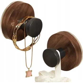 Věšák DRŽÁK/VĚŠÁK na ručníky na zeď se SUPER SILNOU PŘÍSAVKOU na SKLO a OBKLADY, 2ks