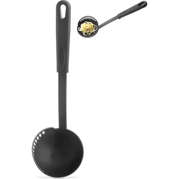 Naběračka Naběračka s cedníkem BLACKLINE 30,5 cm, pr. 9 cm