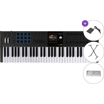 Master keyboard Arturia KeyLab 61 mk3 SET MIDI keyboard Black