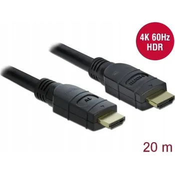 Video kabel DELOCK Aktivní HDMI kabel 4K 60 Hz 20 m 85286