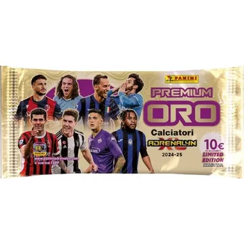 Sběratelská karetní hra Fotbalové karty Panini Serie A Calciatori 2024/2025 Premium Gold Packet