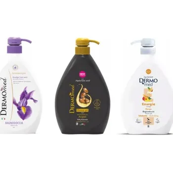 Sprchový gel Dermomed Sada - 3 x Sprchový gel 1 L - Argan, Mango, Kosatec