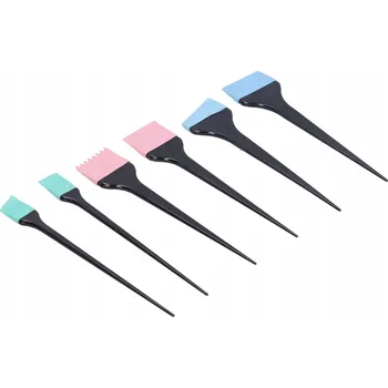 Kosmetický štětec SADA SILIKONOVÝCH ŠTĚTCŮ NA BARVENÍ VLASŮ | 6 KUSŮ