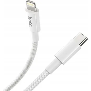Náhradní díl pro mobilní telefon Kabel Hoco USB typ C - Apple Lightning 1 m bílý