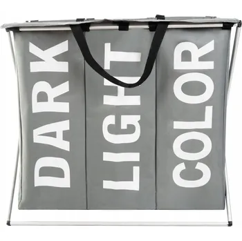 Koš na prádlo Volně stojící koš na prádlo Ruhhy 130 l šedý