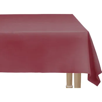 PartyDeco Plastový ubrus červený tmavý, 137 x 183 cm