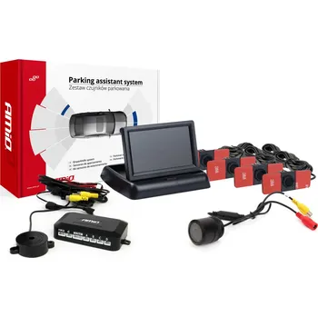 Parkovací asistent Asistenty parkování TFT02 4,3" s kamerou HD-301-IR 4-senzorové černé vnitřní - 02705