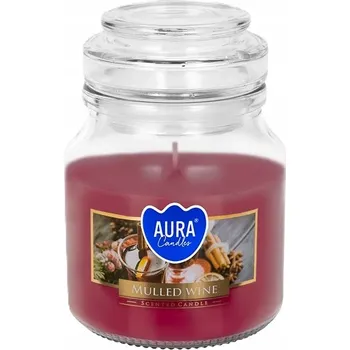 Svíčka Parafínová vonná svíčka Svařené víno Aura 1 ks