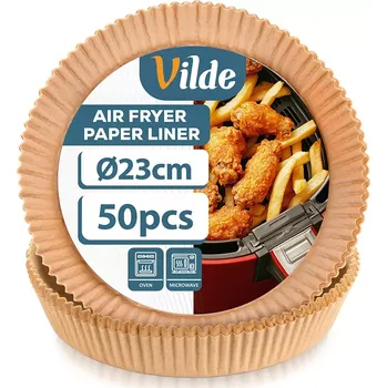Příslušenství pro fritézu Papírové vložky do horkovzdušné fritézy 23 cm, 50 ks Vilde