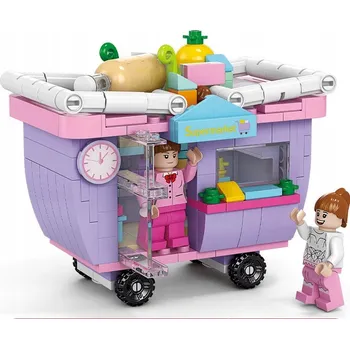 ostatní stavebnice BLOKY DO SUPERMARKETOVÝCH STAVEBNICE POHÁKEM S OBČERSTVENÍM 350 KS