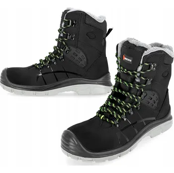Pracovní obuv ZIMNÍ PRACOVNÍ OBUV PÁNSKÁ KOTNÍKOVÁ ZATEPLENÁ S PROTIPROPICHOVOU VLOŽKOU A OCELOVOU ŠPIČKOU, VELIKOST 47