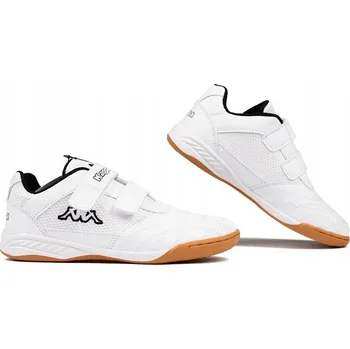 Chlapecké tenisky Kappa sportovní boty eko kůže bílé, velikost 25