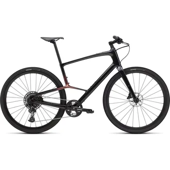 Specialized Sirrus X 5.0 gloss Carbon/red pearl/black frost reflective 2025 Barva: bílá, Velikost: S