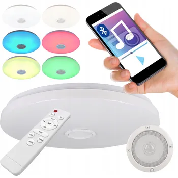 Kulatý Stropní Svítidlo Masterled 49 x 8 cm bílá