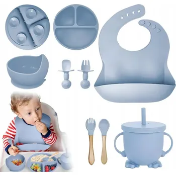 Sada nádobí PRVNÍ SADA NÁDOBÍ PRO DĚTI SILIKONOVÉ NÁDOBÍ