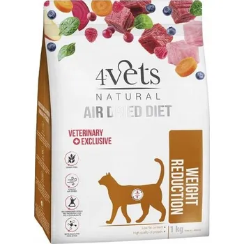 Krmivo pro kočku 4Vets Natural Weight Reduction Suché krmivo pro kočky s nadváhou a obezitou 1 kg