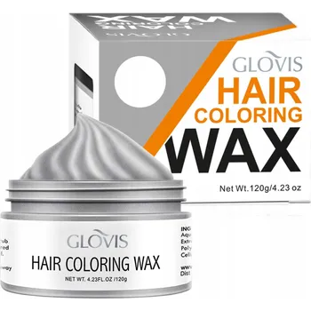 Stylingový přípravek Šedý vosk na vlasy Vosk Barvicí vosk na vlasy pro muže i ženy