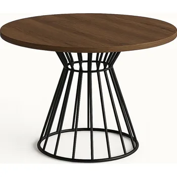 Jídelní stůl Stůl kulatý Leo 90 cm bílý – moderní do jídelny a obývacího pokoje