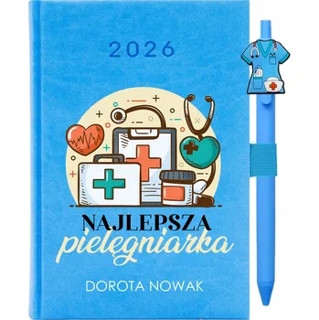 Kalendář Knižkový kalendář 2026 A5 FunnyCase modrý