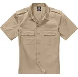 Pánská US košile, krátké rukávy, khaki, 6XL
