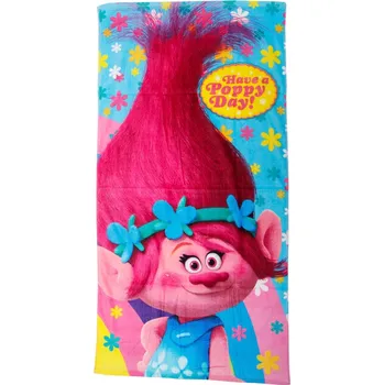 Plážová osuška Trolls 140 cm x 70 cm