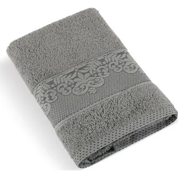 Osuška Bellatex Froté ručník a osuška kolekce Orchidea tmavá šedá, rozměr 70x140 cm