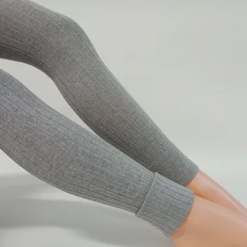 dětské klasické legíny žebrované šedé Trepon velikost 110-116