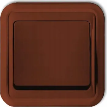 vypínač Křížový vypínač Klasik, pod omítku Karlik, odstíny hnědé 4WPT1