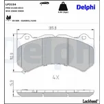 Sada brzdových destiček, kotoučová brzda DELPHI LP3154