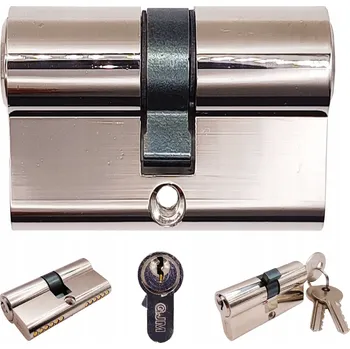 Vložka do dveří VLOŽKA DO ZÁMKU DVEŘÍ NIKL GJM 45/55 3 KLÍČE PEVNÁ ODOLNÁ