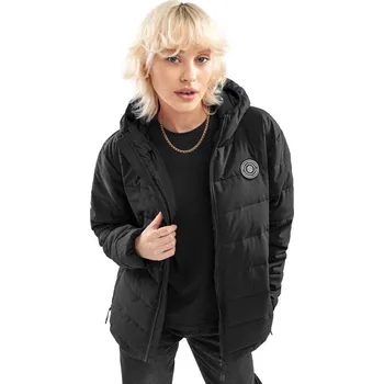 SIROKO Dámská voděodolná prošívaná bunda Shelter-W SIROKO 2XL ČERNÁ|ČERVENÁ