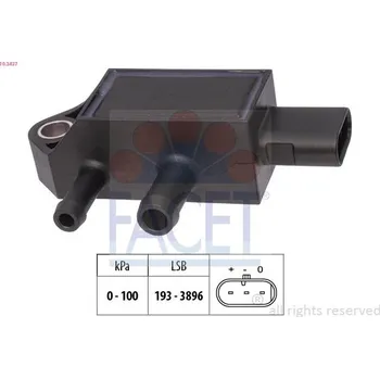 Čidlo automobilu Senzor, tlak výfukového plynu FACET 10.3437