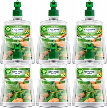 Air Wick Active Fresh náhradní náplň Santalové dřevo & Dubový mech 228 ml x6