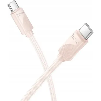 Datový kabel Kabel Hoco USB typ C - USB typ C 1 m růžový