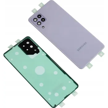 Pouzdro na mobilní telefon Kryt baterie zadní panel s očkem pro Samsung Galaxy A22 4G, Fialový