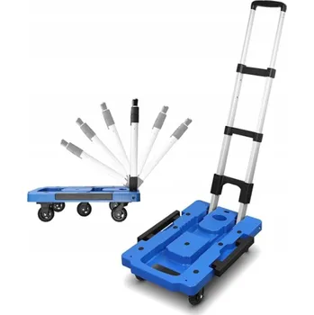 Plošinový vozík Skládací ruční transportní vozík 140 kg s plošinou