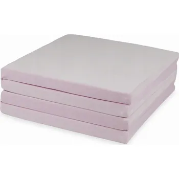 Hrací deka Podložka na hraní 120x120 cm pro děti, čtvercová skládací, Velvet Soft Světlá