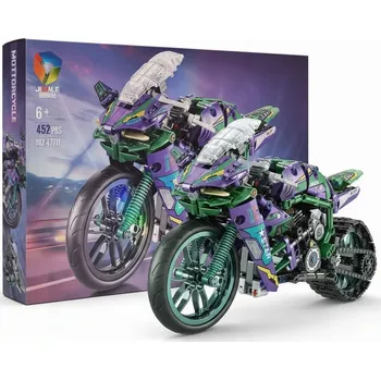 ostatní stavebnice FIALOVÉ TECHNICKÉ MOTOCYKLOVÉ STAVEBNICE 361 DÍLŮ SPORT MODEL REPLIKY