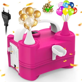 Balónek ELEKTRICKÁ PUMPA NA BALÓNKY 2 TRYSKY SILNÁ SADA SVATBA NAROZENINY PÁRTY