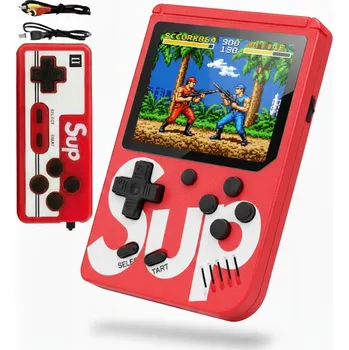 Herní konzole PŘENOSNÁ MINI RETRO HERNÍ KONZOLE GAMEBOY PEGASUS GAME BOX MARIO CONTRA 400 HER