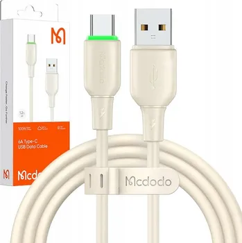 Datový kabel Kabel McDodo USB - USB-C 1,2 m béžový
